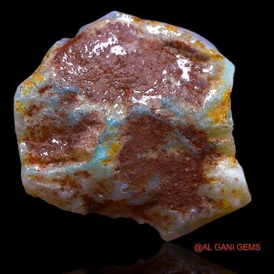 20.00 Cts Natural Australian Fire Opal Loose Gemstone Fancy Rough 28x23x6 mm R-828