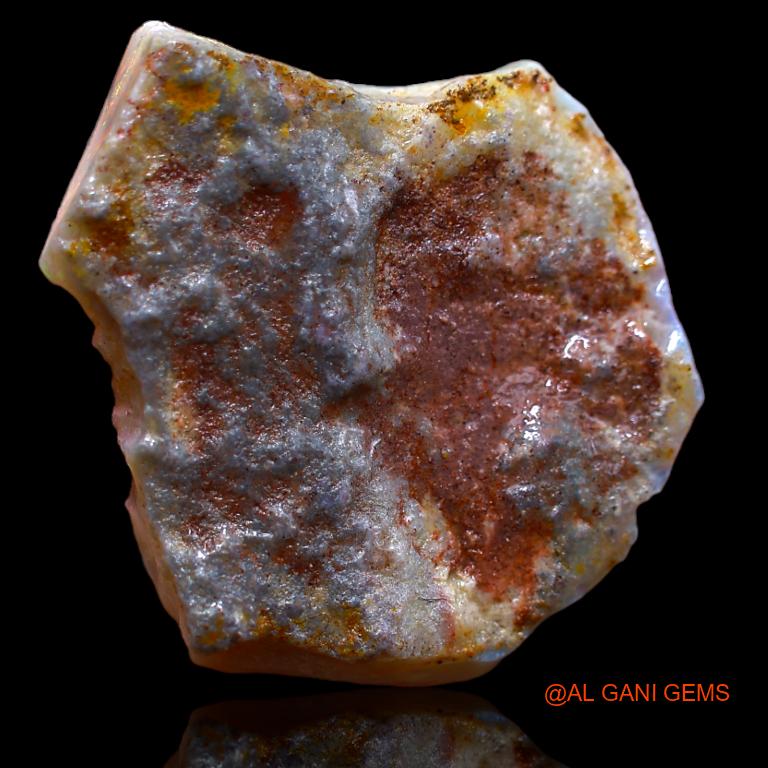 20.00 Cts Natural Australian Fire Opal Loose Gemstone Fancy Rough 28x23x6 mm R-828