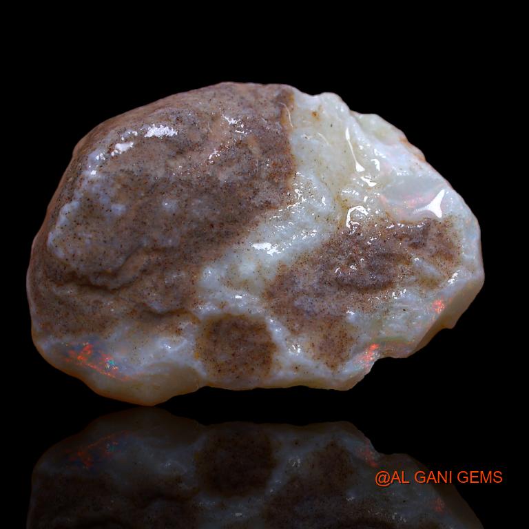 31.00 Cts Natural Australian Fire Opal Fancy Rough Loose Gemstone For Jewelry 23x21x9 mm R-829
