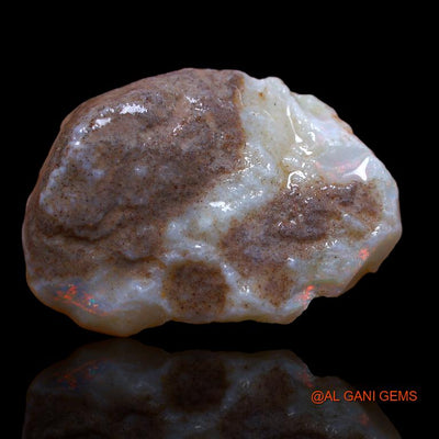31.00 Cts Natural Australian Fire Opal Fancy Rough Loose Gemstone For Jewelry 23x21x9 mm R-829