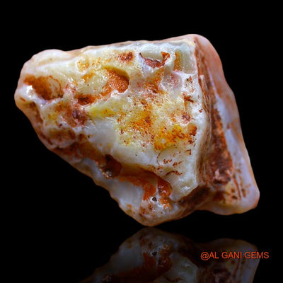 36.00 Cts Natural Australian Fire Opal Loose Gemstone Fancy Rough 25x22x14 mm R-830