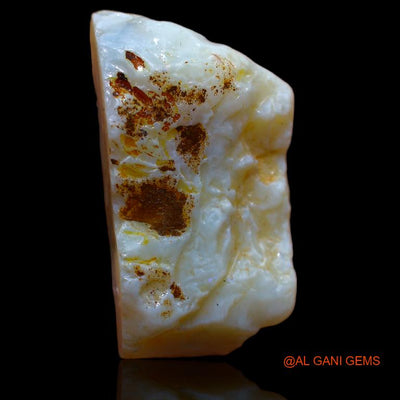 19.00 Cts Natural Australian Fire Opal Loose Gemstone Fancy Rough 27x15x7 mm R-834