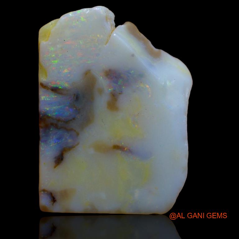 18.00 Cts Natural Australian Fire Opal Fancy Rough Loose Gemstone For Jewelry 28x21x4 mm R-840