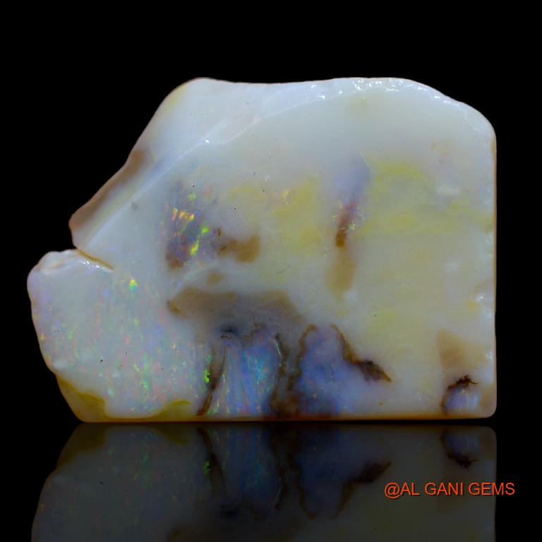 18.00 Cts Natural Australian Fire Opal Fancy Rough Loose Gemstone For Jewelry 28x21x4 mm R-840