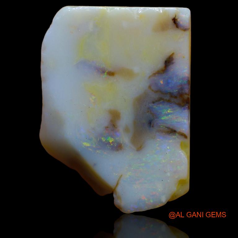 18.00 Cts Natural Australian Fire Opal Fancy Rough Loose Gemstone For Jewelry 28x21x4 mm R-840