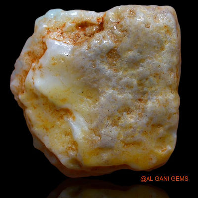 23.00 Cts Natural Australian Fire Opal Loose Gemstone Fancy Rough 23x23x6 mm R-841