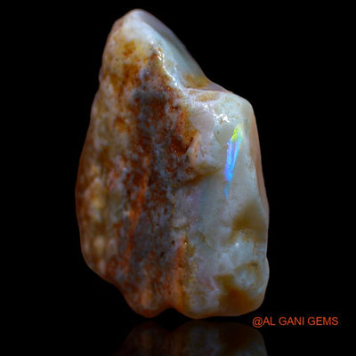 Natural Untreated Fire Opal Loose Gemstone Fancy Rough From Australia 32.00 Cts 31x21x9 mm R-845