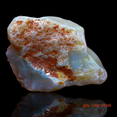 Natural Untreated Fire Opal Loose Gemstone Fancy Rough From Australia 32.00 Cts 31x21x9 mm R-845