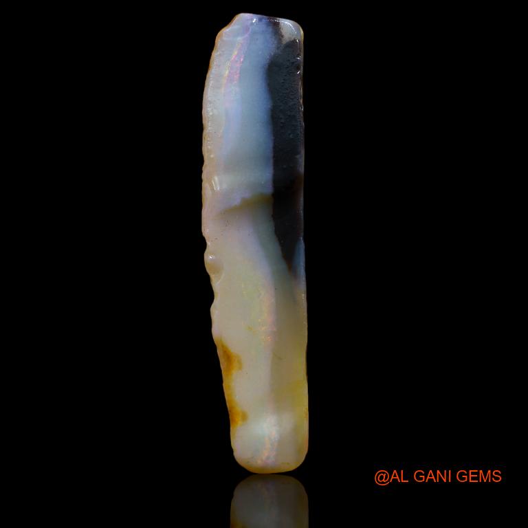 28.00 Cts Unheated Australian Fire Opal Loose Gemstone Fancy Rough Natural 38x10x8 mm R-848