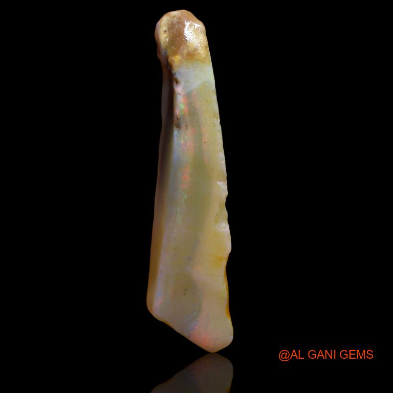 28.00 Cts Unheated Australian Fire Opal Loose Gemstone Fancy Rough Natural 38x10x8 mm R-848