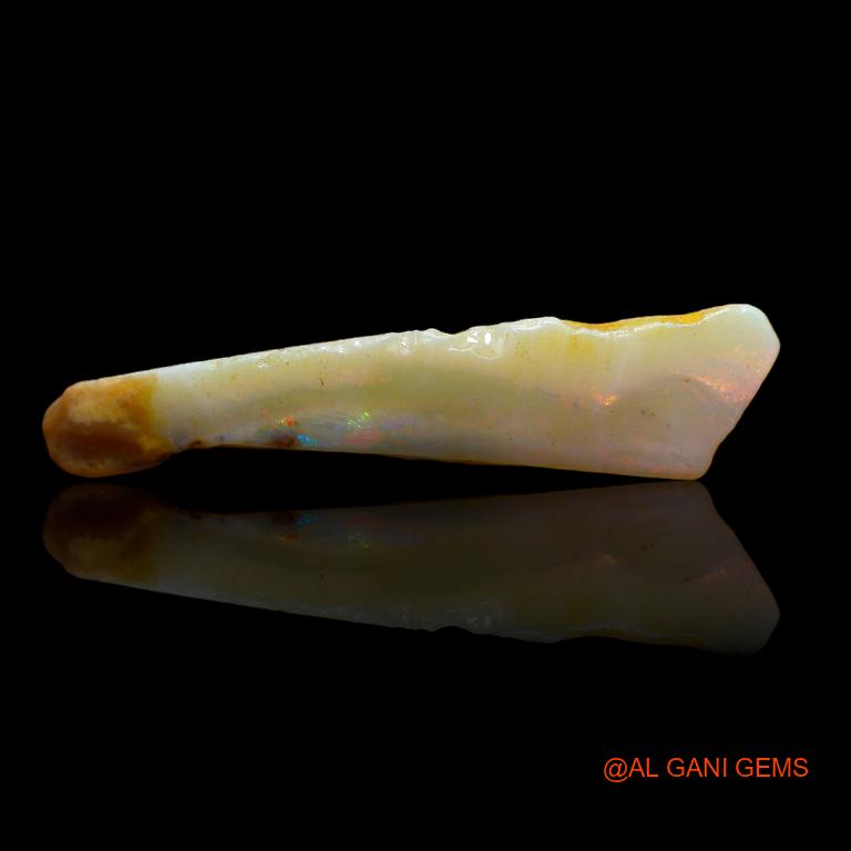 28.00 Cts Unheated Australian Fire Opal Loose Gemstone Fancy Rough Natural 38x10x8 mm R-848