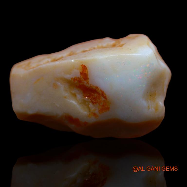 Natural Fire Opal Gemstone 31.00 Cts Loose Fancy Rough From Australia 26x17x12 mm R-850