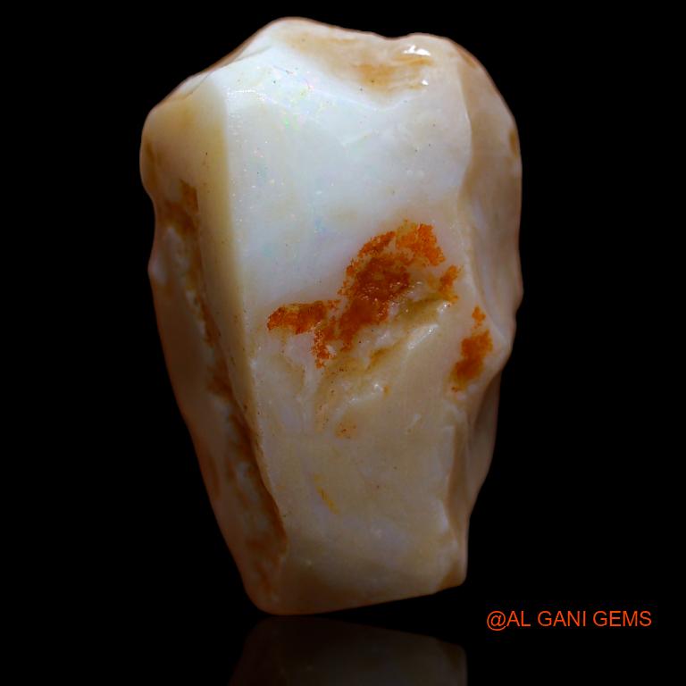 Natural Fire Opal Gemstone 31.00 Cts Loose Fancy Rough From Australia 26x17x12 mm R-850