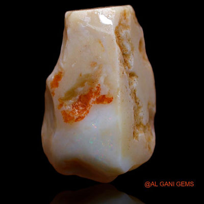 Natural Fire Opal Gemstone 31.00 Cts Loose Fancy Rough From Australia 26x17x12 mm R-850
