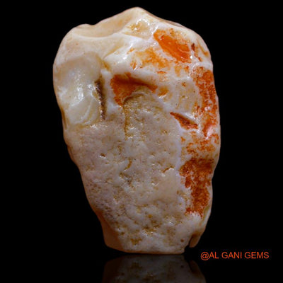 Natural Fire Opal Gemstone 31.00 Cts Loose Fancy Rough From Australia 26x17x12 mm R-850