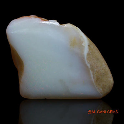 Natural Untreated Fire Opal Loose Gemstone Fancy Rough From Australia 35.00 Cts 28x23x12 mm R-851