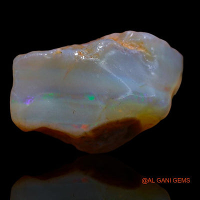 Natural Untreated Fire Opal Loose Gemstone Fancy Rough From Australia 43.00 Cts 22x21x16 mm R-854