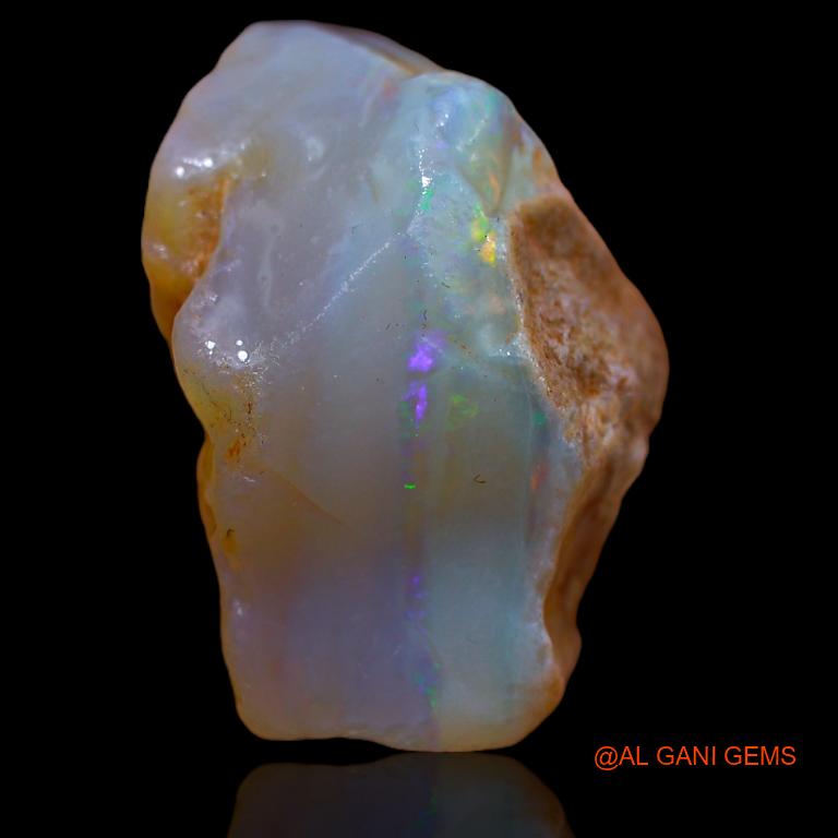 Natural Untreated Fire Opal Loose Gemstone Fancy Rough From Australia 43.00 Cts 22x21x16 mm R-854