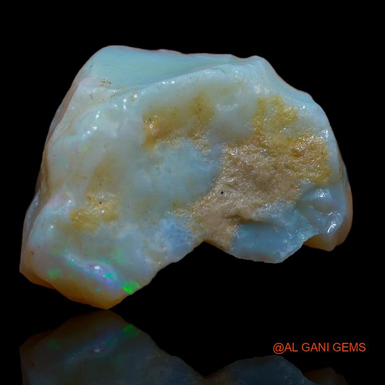 29.00 Cts Natural Australian Fire Opal Fancy Rough Loose Gemstone For Jewelry 24x21x11 mm R-856
