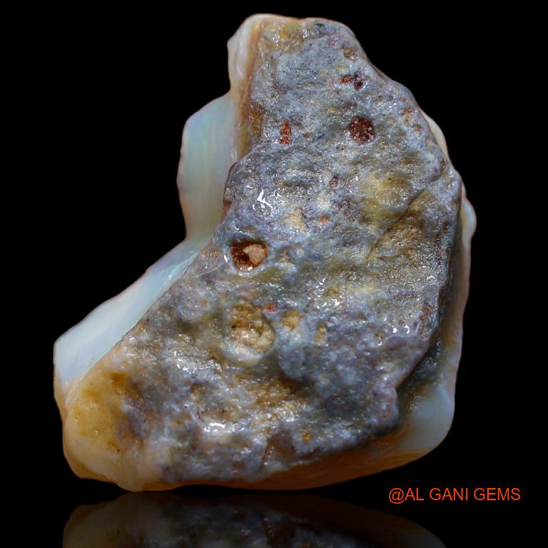 29.00 Cts Natural Australian Fire Opal Fancy Rough Loose Gemstone For Jewelry 24x21x11 mm R-856