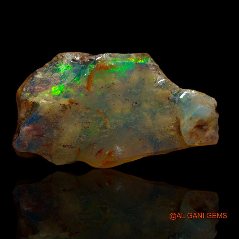 11.00 Cts Natural Australian Fire Opal Loose Gemstone Fancy Rough 27x16x5 mm R-858