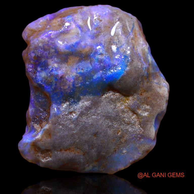Natural Untreated Fire Opal Loose Gemstone Fancy Rough From Australia 16.00 Cts 21x18x9 mm R-869