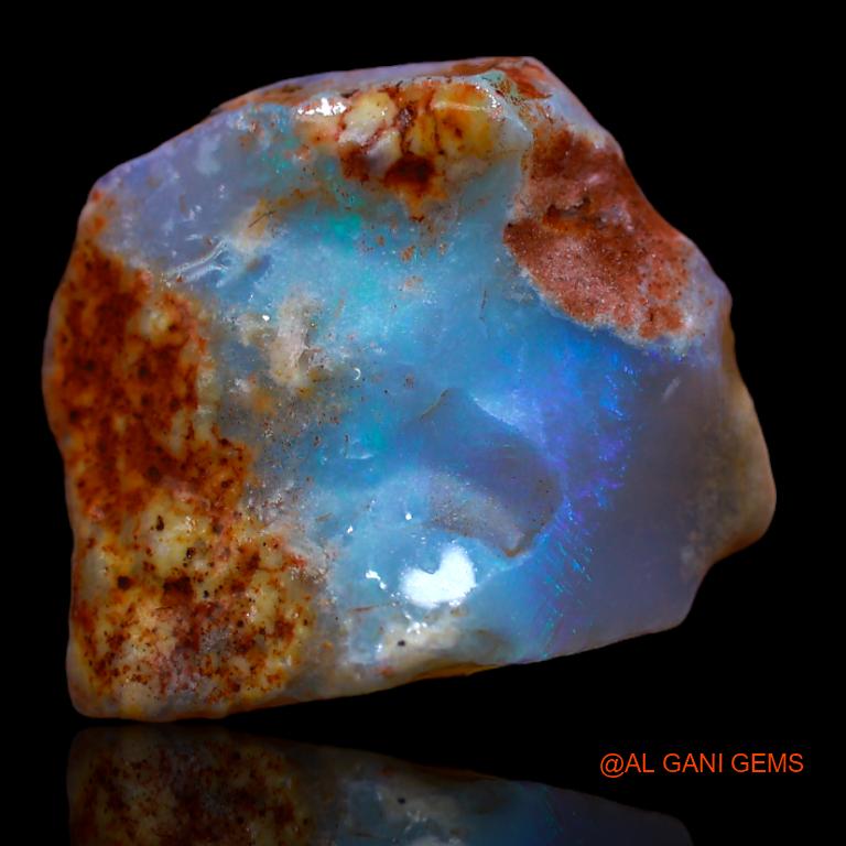 13.00 Cts Unheated Australian Fire Opal Loose Gemstone Fancy Rough Natural 20x17x6 mm R-870