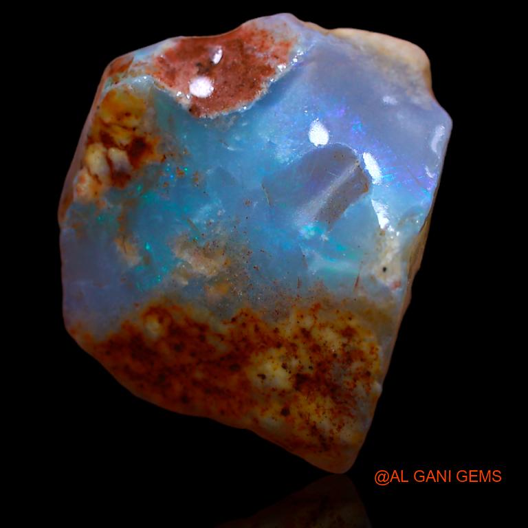 13.00 Cts Unheated Australian Fire Opal Loose Gemstone Fancy Rough Natural 20x17x6 mm R-870