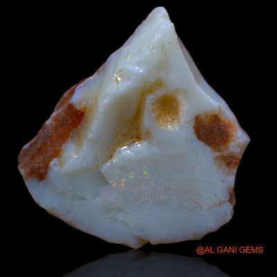 13.00 Cts Natural Australian Fire Opal Loose Gemstone Fancy Rough 21x19x6 mm R-871