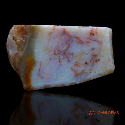 21.00 Cts Natural Australian Fire Opal Loose Gemstone Fancy Rough 25x15x8 mm R-872