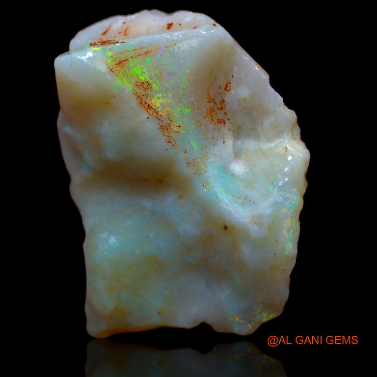 17.00 Cts Natural Australian Fire Opal Loose Gemstone Fancy Rough 24x19x7 mm R-873