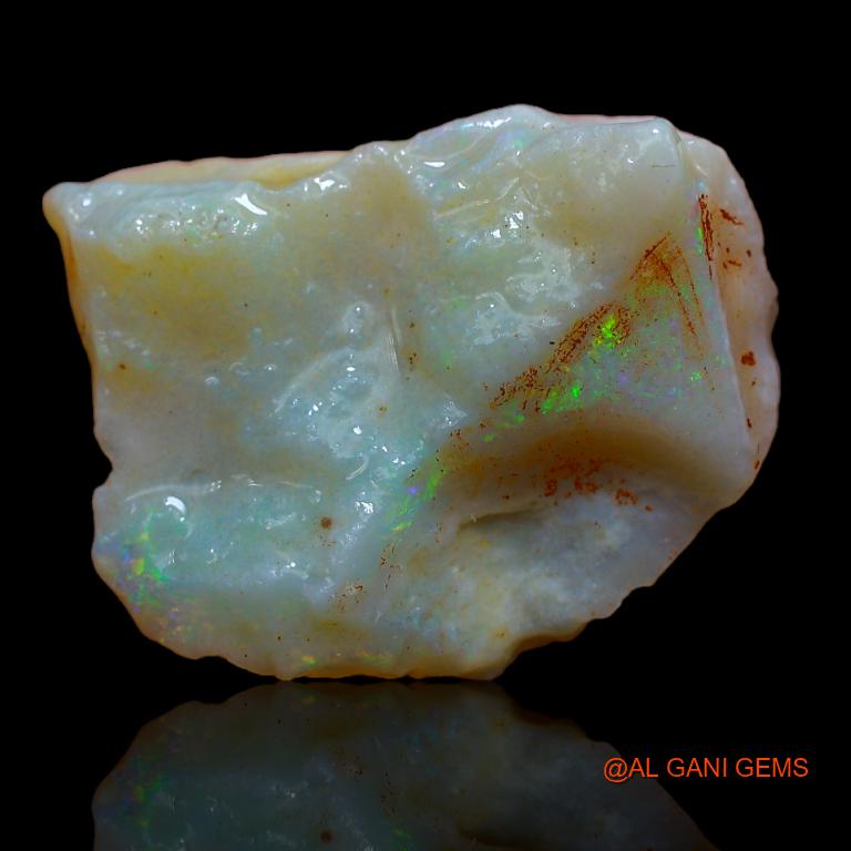 17.00 Cts Natural Australian Fire Opal Loose Gemstone Fancy Rough 24x19x7 mm R-873