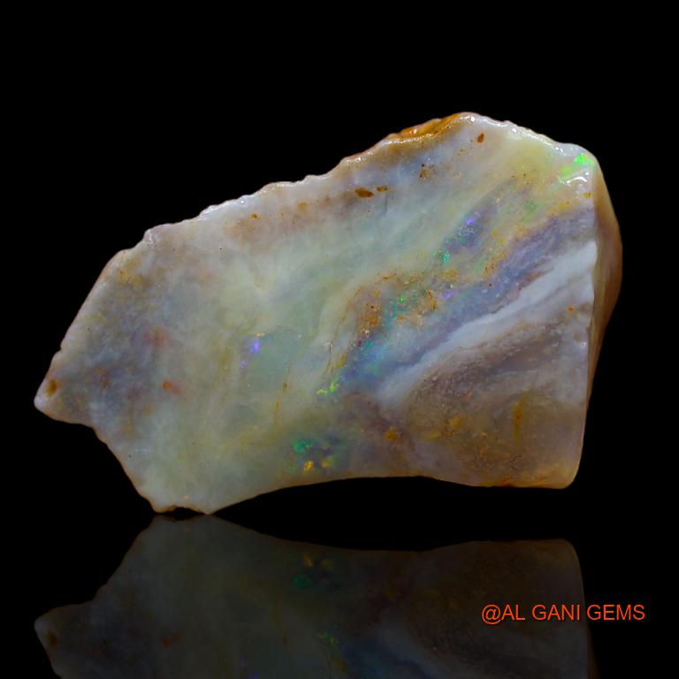 Natural Untreated Fire Opal Loose Gemstone Fancy Rough From Australia 16.00 Cts 24x16x7 mm R-878