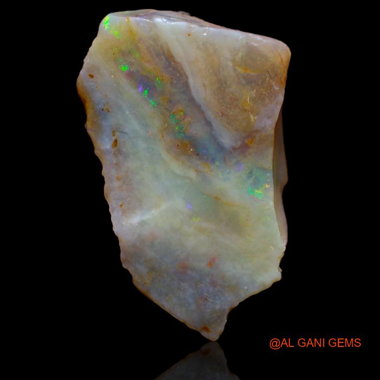 Natural Untreated Fire Opal Loose Gemstone Fancy Rough From Australia 16.00 Cts 24x16x7 mm R-878