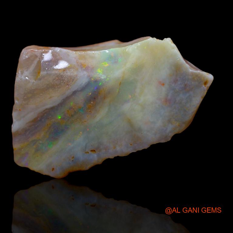 Natural Untreated Fire Opal Loose Gemstone Fancy Rough From Australia 16.00 Cts 24x16x7 mm R-878
