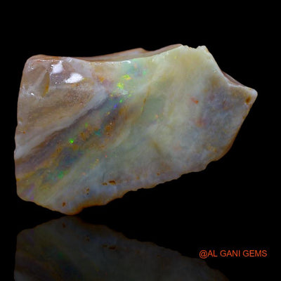 Natural Untreated Fire Opal Loose Gemstone Fancy Rough From Australia 16.00 Cts 24x16x7 mm R-878