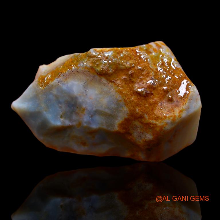 Natural Untreated Fire Opal Loose Gemstone Fancy Rough From Australia 16.00 Cts 24x16x7 mm R-878