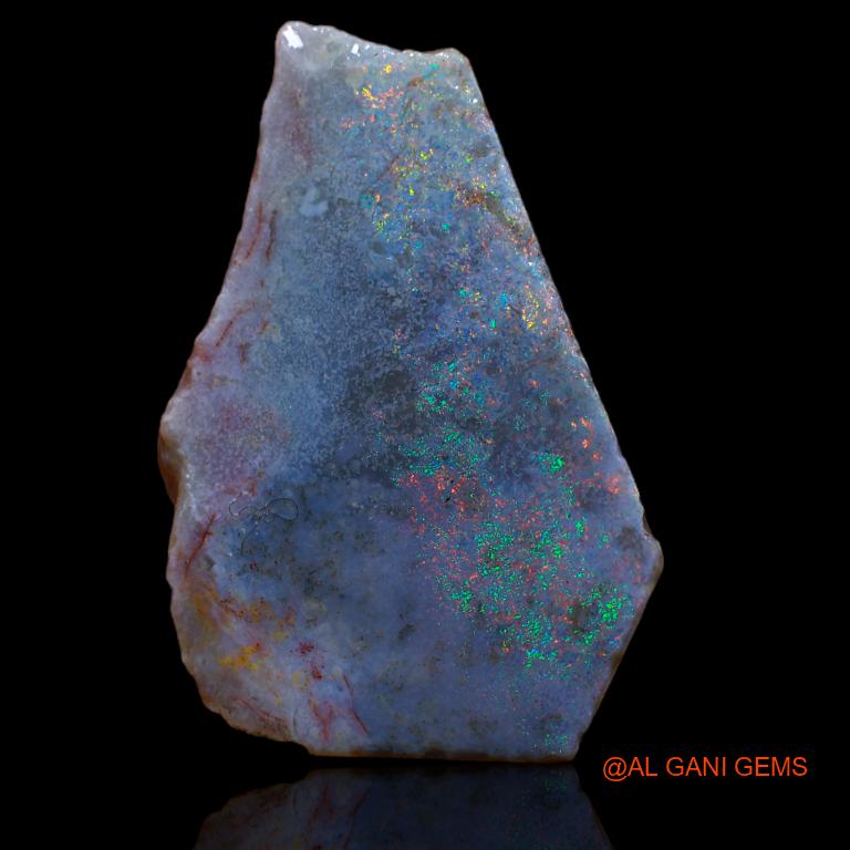 Natural Untreated Fire Opal Loose Gemstone Fancy Rough From Australia 21.00 Cts 26x16x9 mm R-879