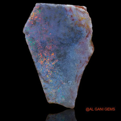 Natural Untreated Fire Opal Loose Gemstone Fancy Rough From Australia 21.00 Cts 26x16x9 mm R-879