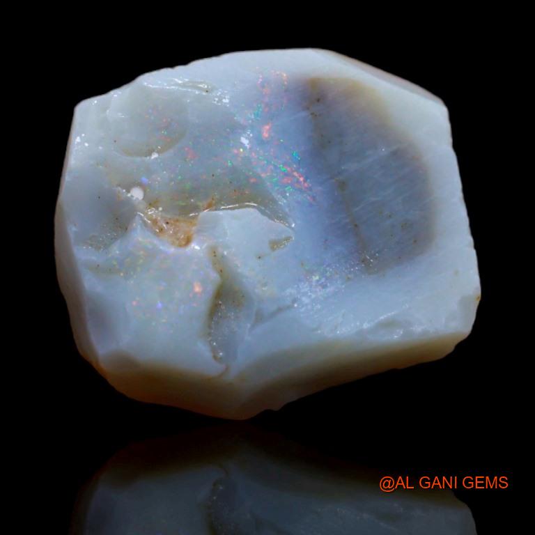 Natural Fire Opal Gemstone 9.90 Cts Loose Fancy Rough From Australia 17x14x5 mm R-87