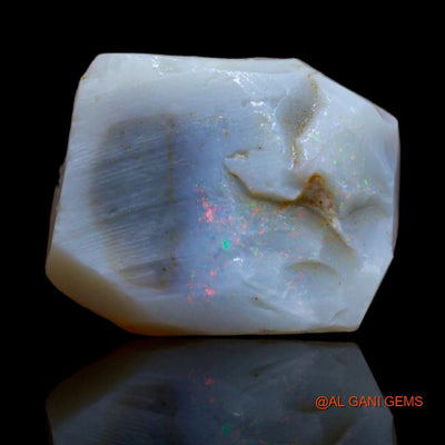 Natural Fire Opal Gemstone 9.90 Cts Loose Fancy Rough From Australia 17x14x5 mm R-87