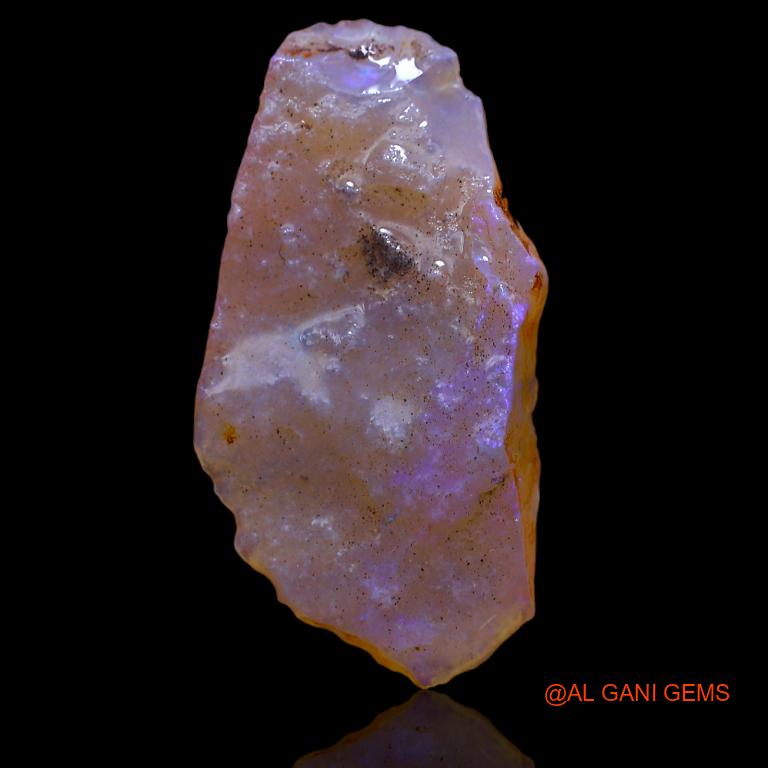 Natural Untreated Fire Opal Loose Gemstone Fancy Rough From Australia 10.00 Cts 31x16x3 mm R-880