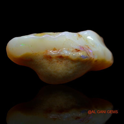 23.00 Cts Natural Australian Fire Opal Loose Gemstone Fancy Rough 25x18x11 mm R-883