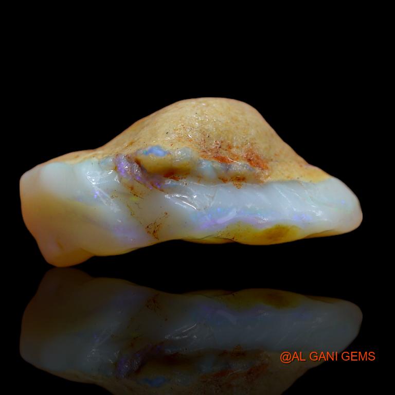 23.00 Cts Natural Australian Fire Opal Loose Gemstone Fancy Rough 25x18x11 mm R-883