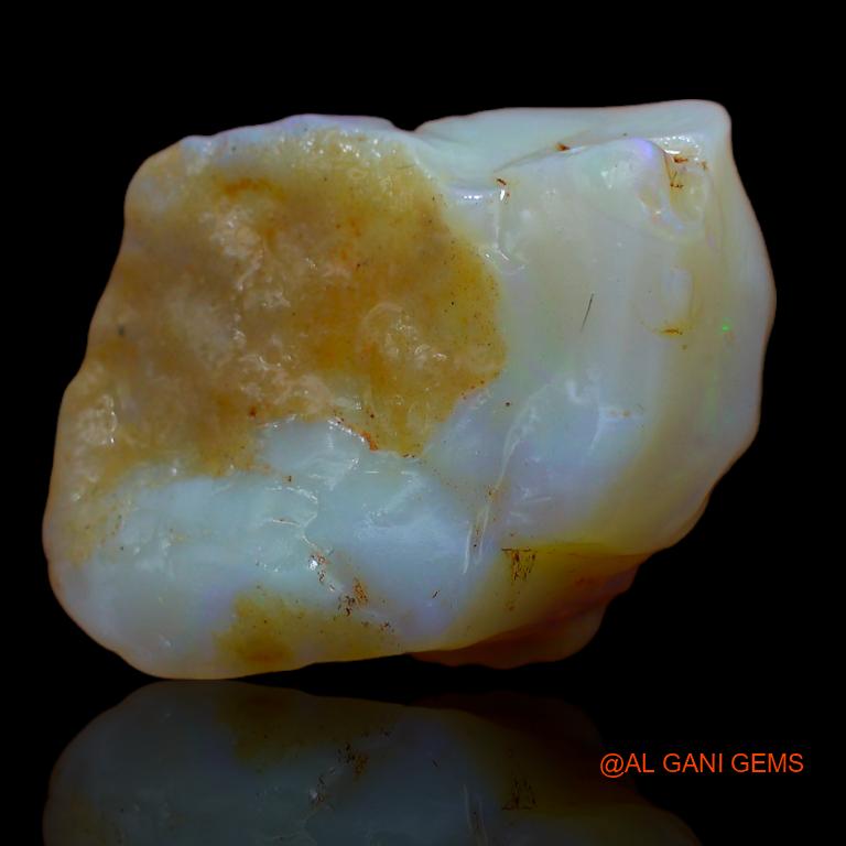 23.00 Cts Natural Australian Fire Opal Loose Gemstone Fancy Rough 25x18x11 mm R-883