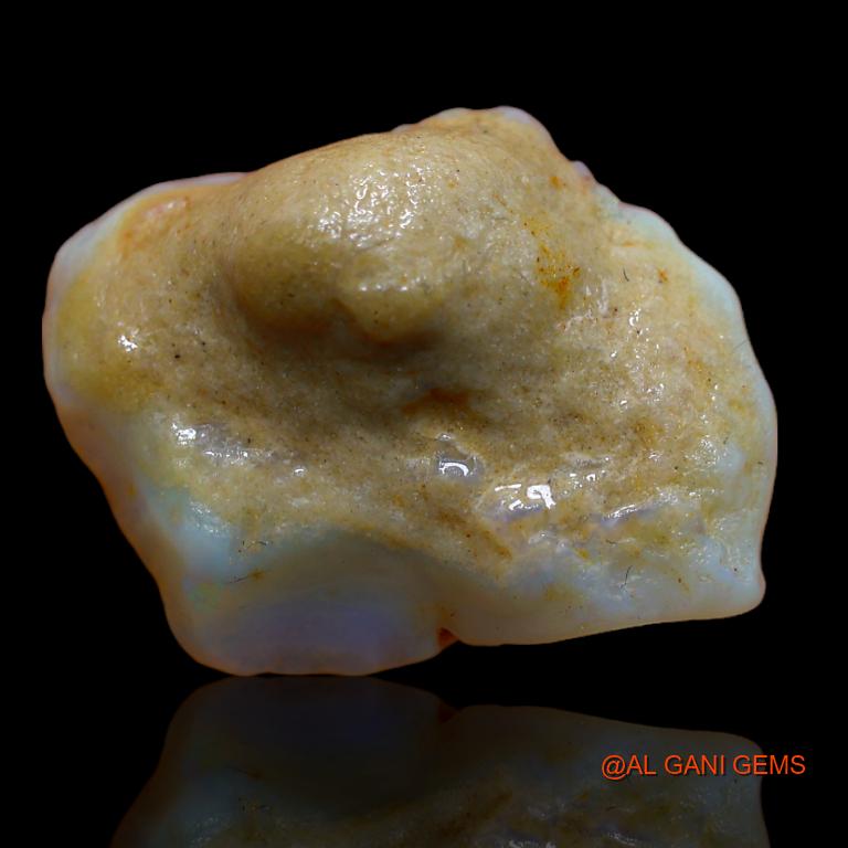 23.00 Cts Natural Australian Fire Opal Loose Gemstone Fancy Rough 25x18x11 mm R-883