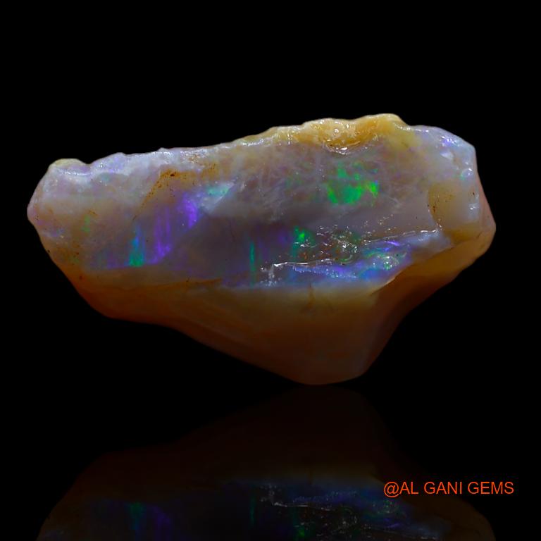 19.00 Cts Natural Australian Fire Opal Loose Gemstone Fancy Rough 22x21x8 mm R-885