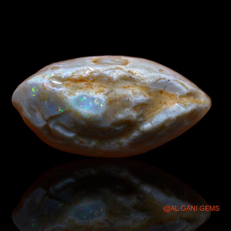 Natural Untreated Fire Opal Loose Gemstone Fancy Rough From Australia 22.00 Cts 26x13x12 mm R-886