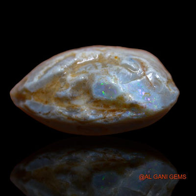 Natural Untreated Fire Opal Loose Gemstone Fancy Rough From Australia 22.00 Cts 26x13x12 mm R-886