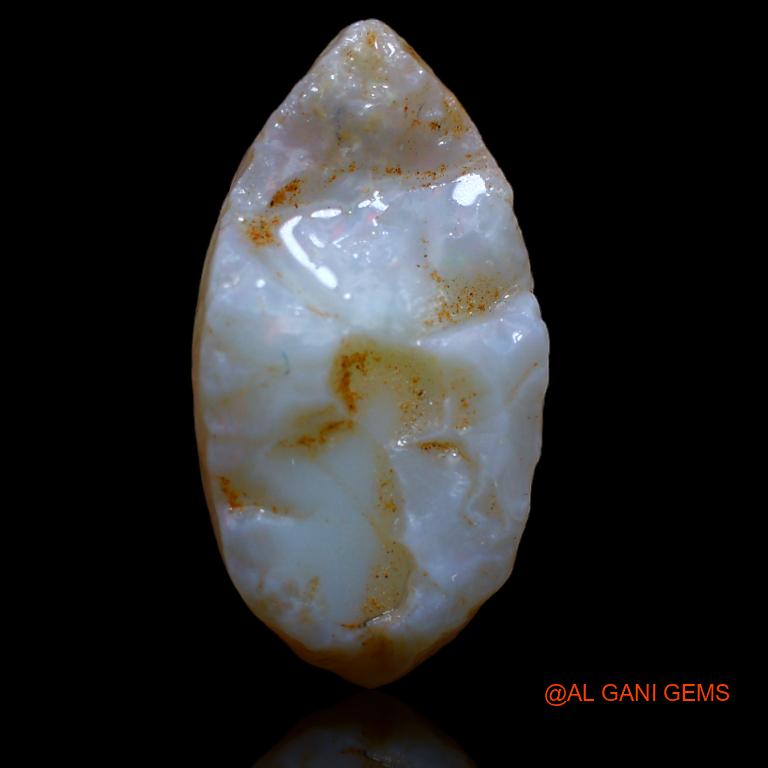 Natural Untreated Fire Opal Loose Gemstone Fancy Rough From Australia 22.00 Cts 26x13x12 mm R-886